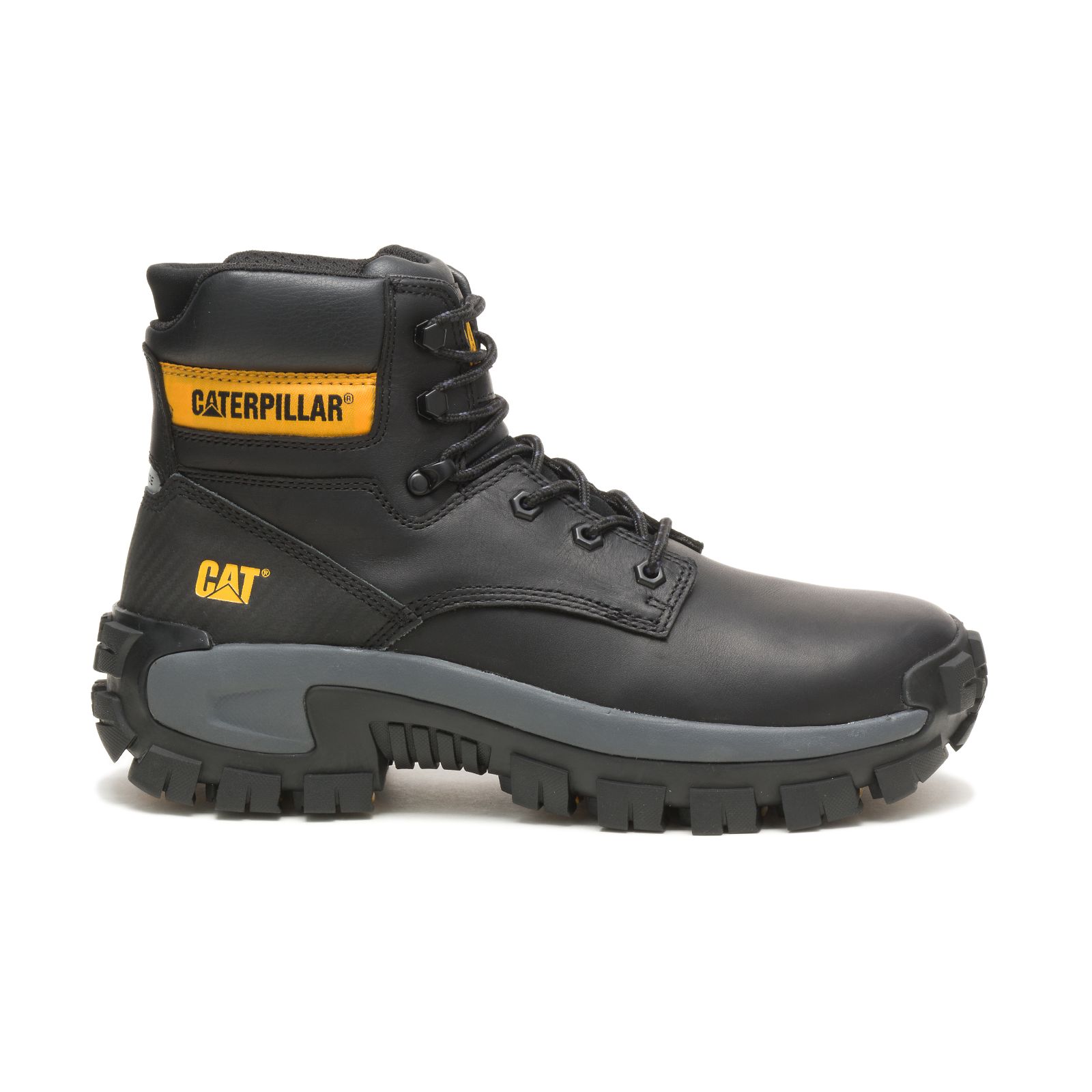 Caterpillar Boots Lahore - Caterpillar Invader Hi Steel Toe Mens Steel Toe Boots Black (364750-SAW)